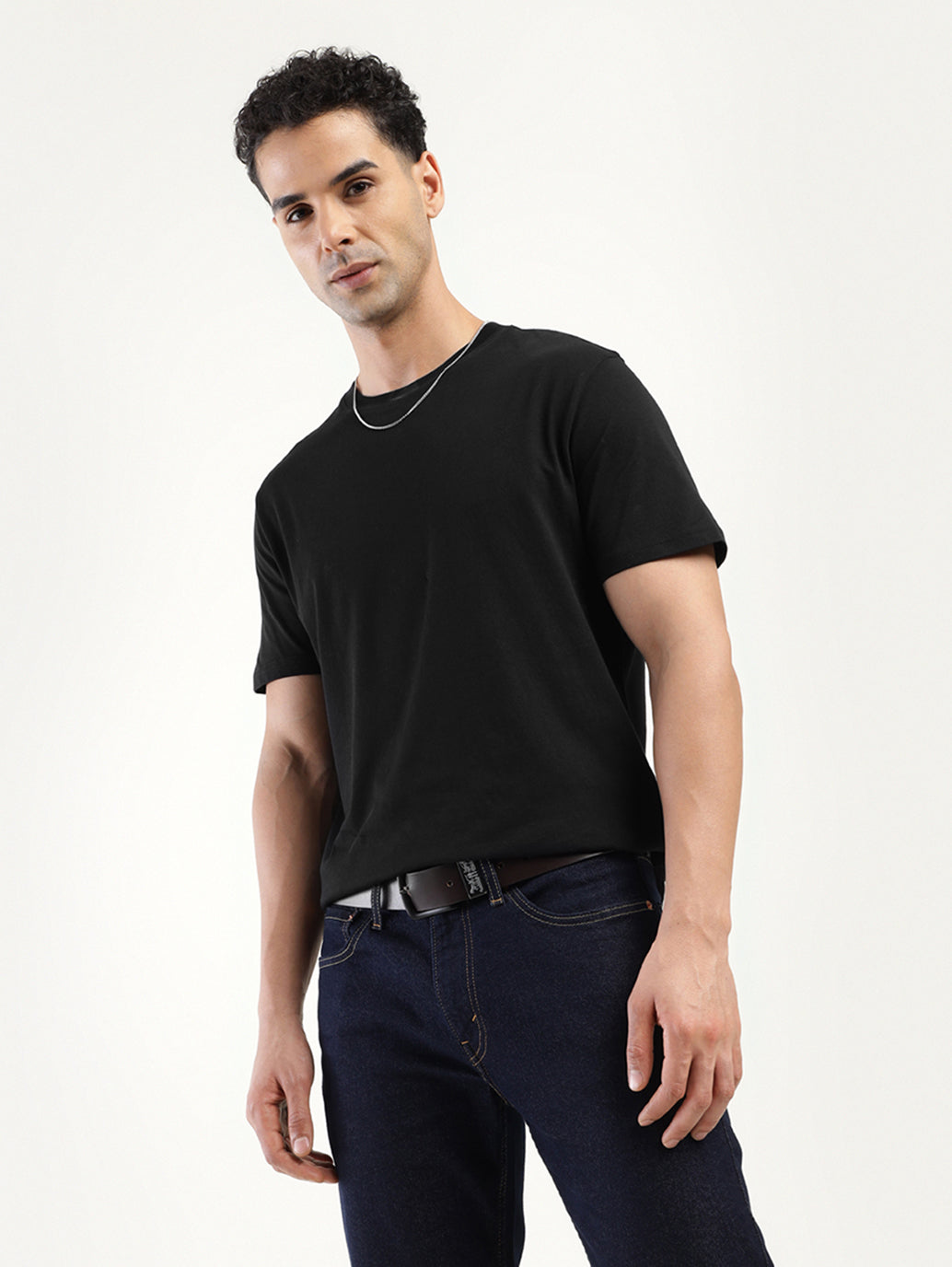 Mens Casual Black Tshirt