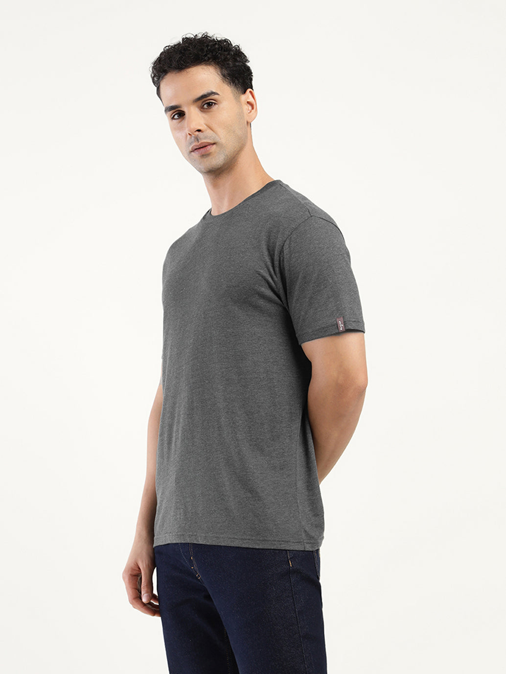 Mens Casual Dark Grey Tshirt