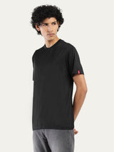 Mens Casual Jet Black Tshirt