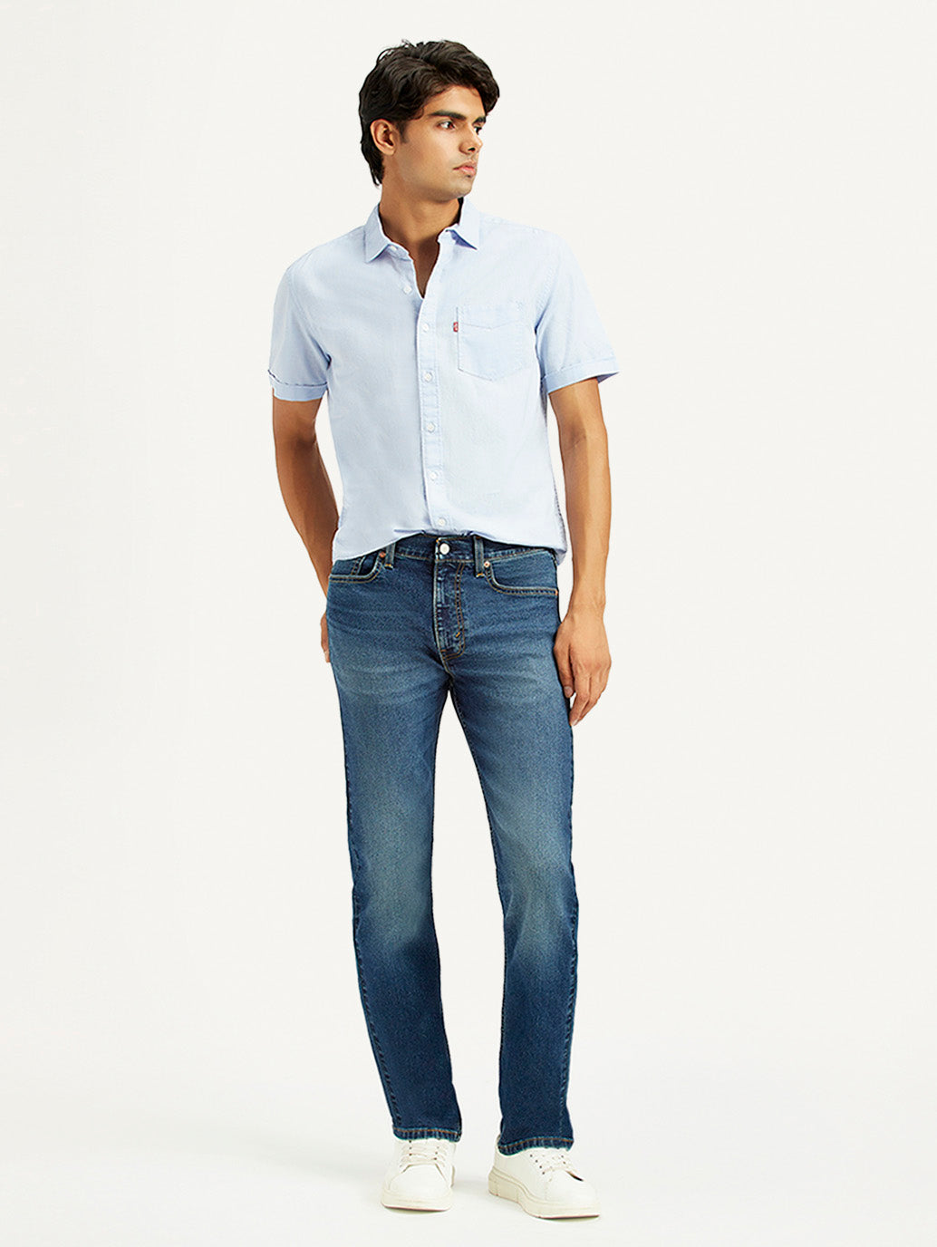 Mens Dark Indigo Slim Fit Jeans