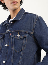 Mens Blue Casual Regular Fit Solid Full Sleeves Denim Jacket