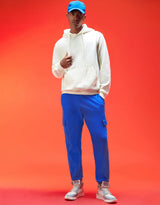 Men's Blue Casual Baggy Fit Solid Cargo