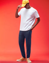 Men's Navy Casual Baggy Fit Solid Jogger
