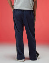 Men's Navy Casual Regular Fit Solid Cargo