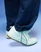 Men's Navy Casual Regular Fit Striped Cargo