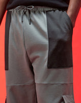 Men's Grey Casual Regular Fit Solid Cargo