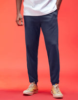 Men's Navy Casual Baggy Fit Solid Jogger