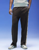 Men's Brown Casual Regular Fit Solid Cargo