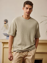 Men's Green Casual Regular Fit Solid Half Sleeves Tshirt