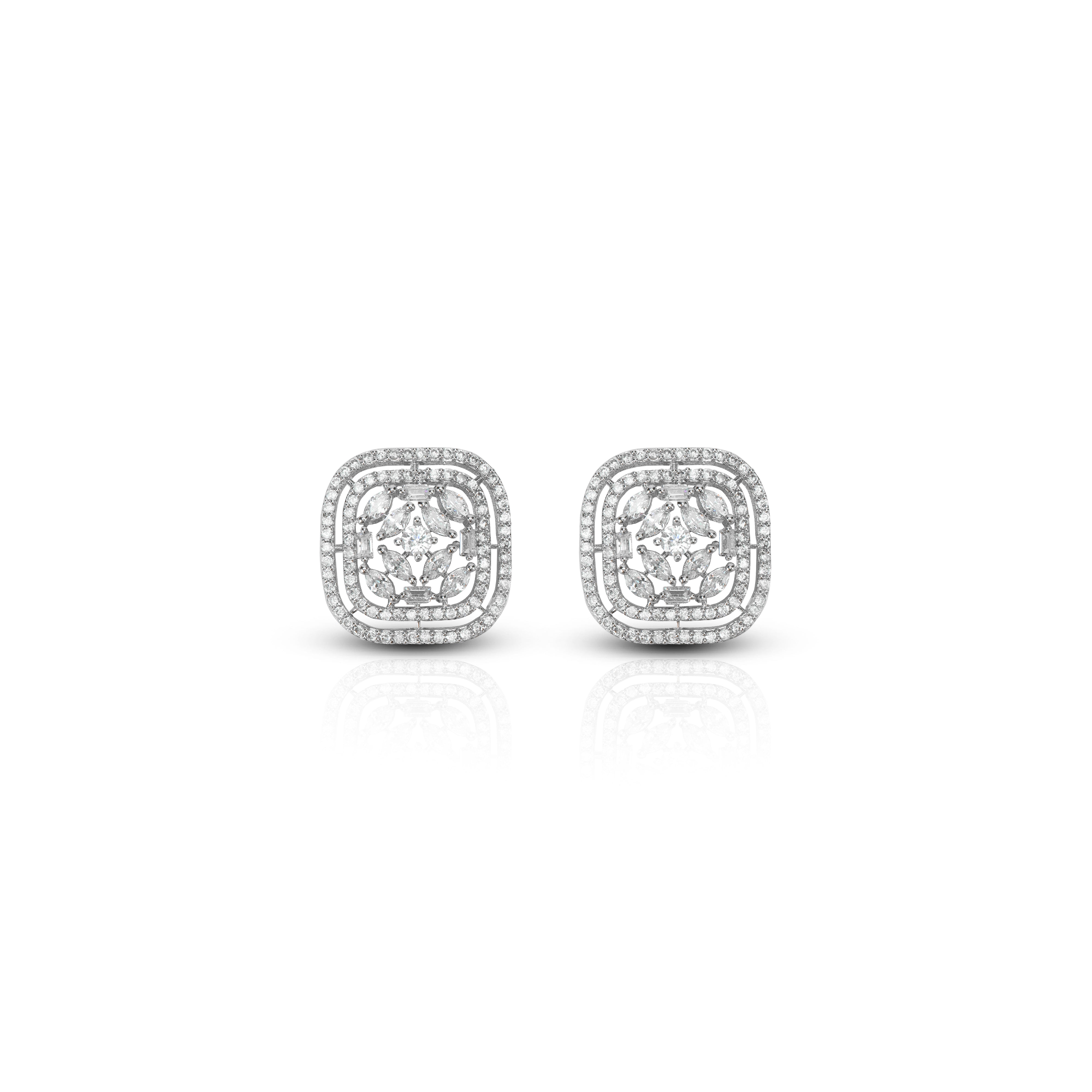 Women's Zirconia Orb Grace Earrings