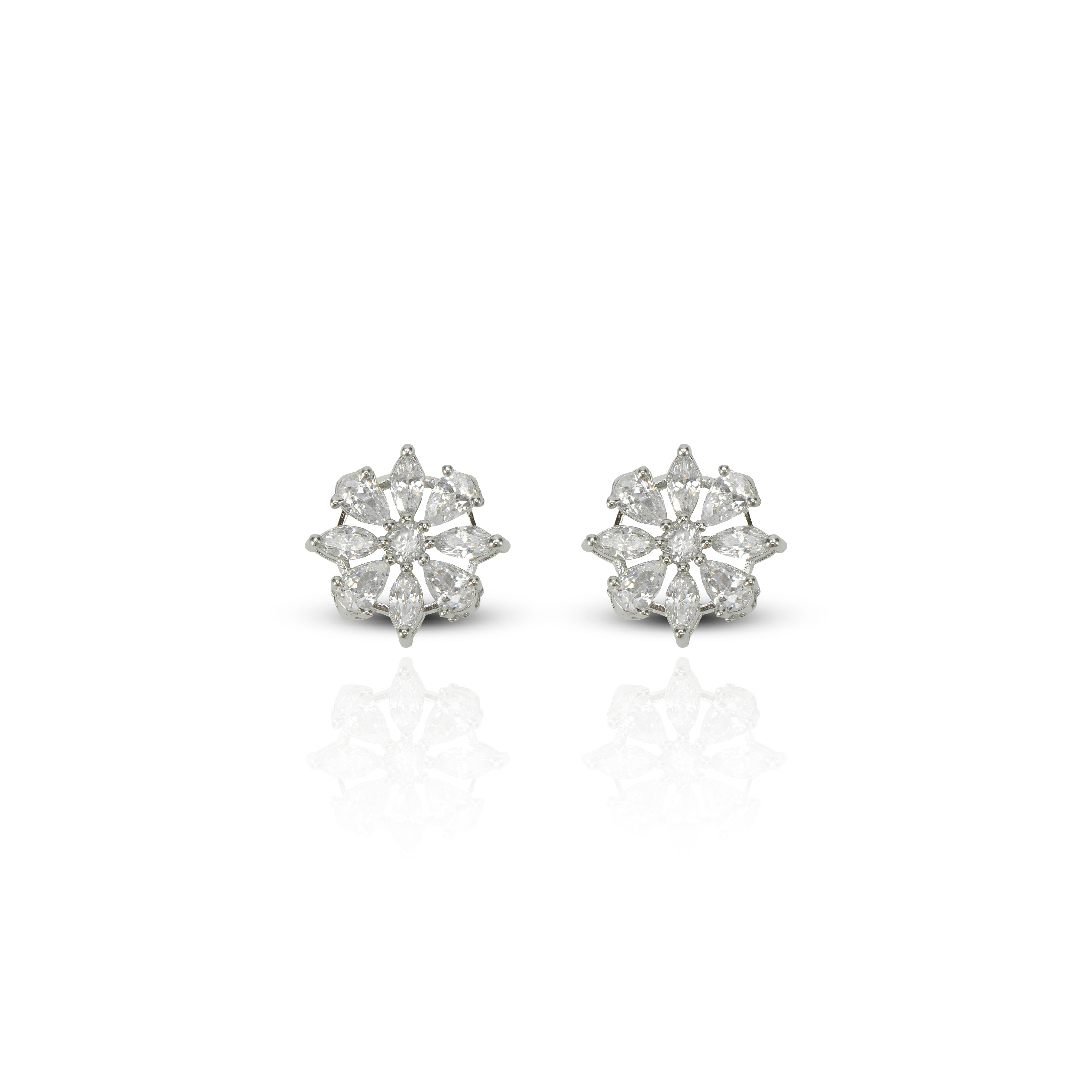 Women's Zirconia Alba Stud Earrings