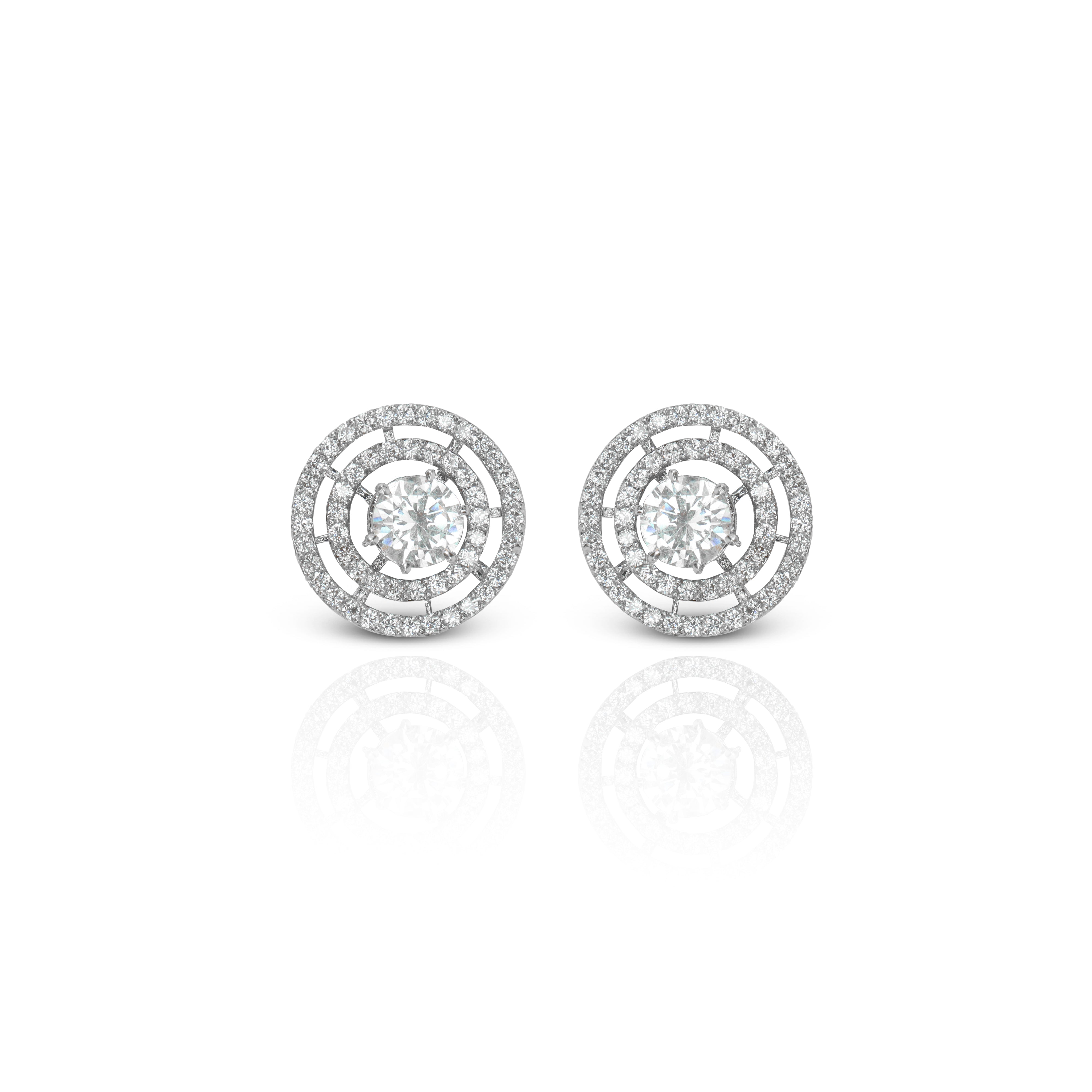 Women's Zirconia Bold Grace Earrings