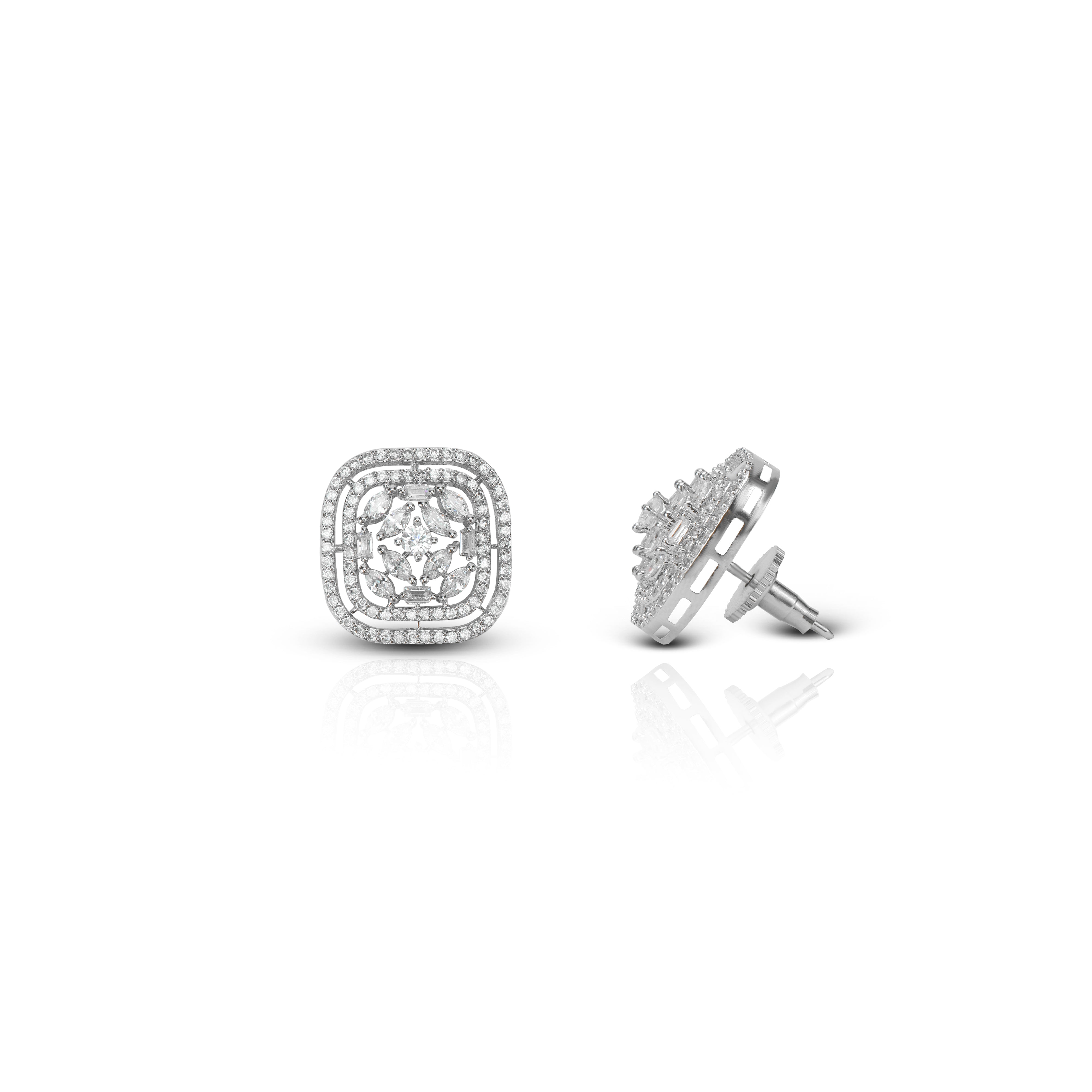 Women's Zirconia Orb Grace Earrings