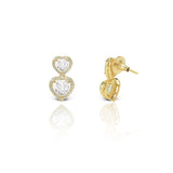 Women's Golden Hearts Drop Earrings