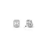 Women's Classic Vintage Baguette Zircon Earrings