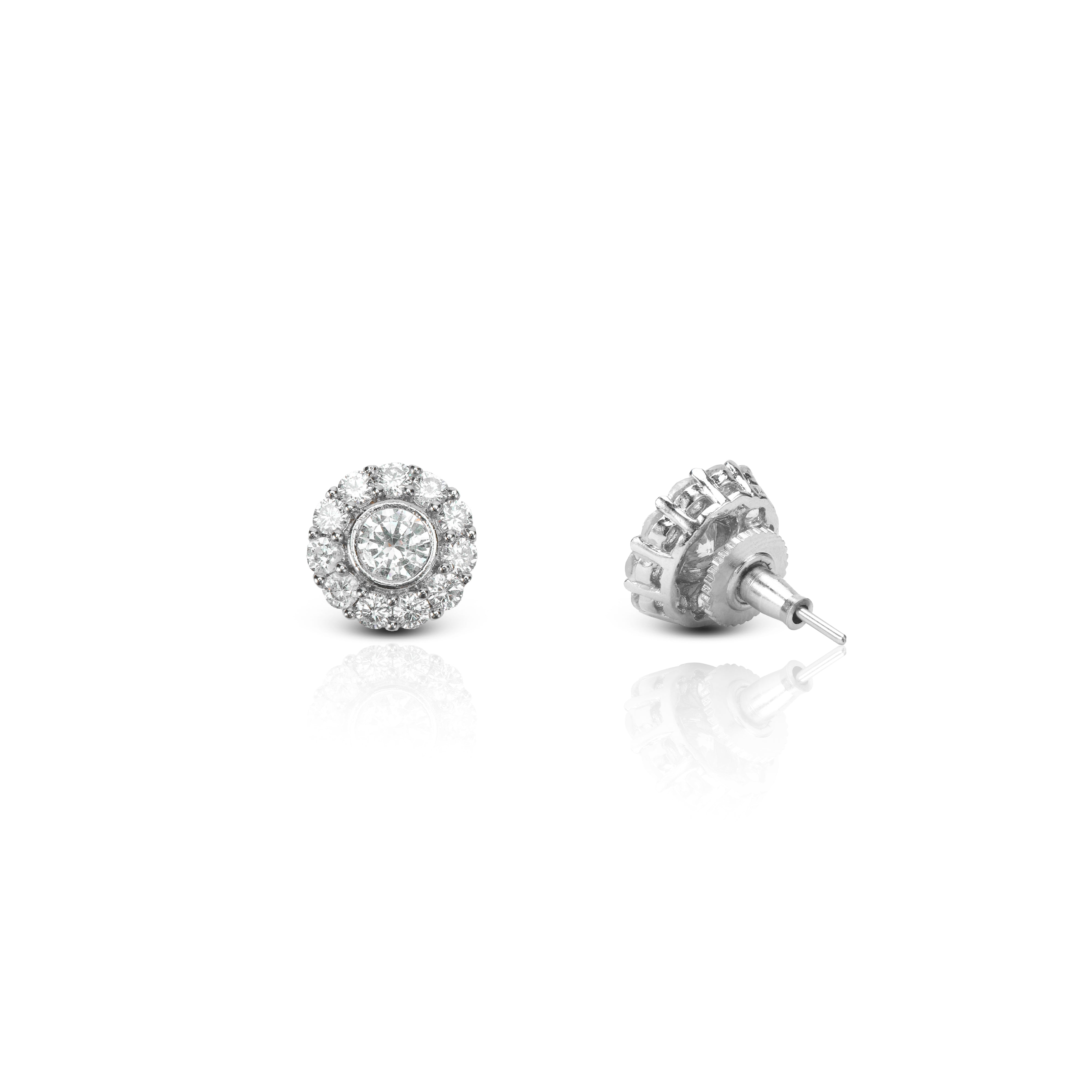 Women's Zircon Diana Stud Earrings