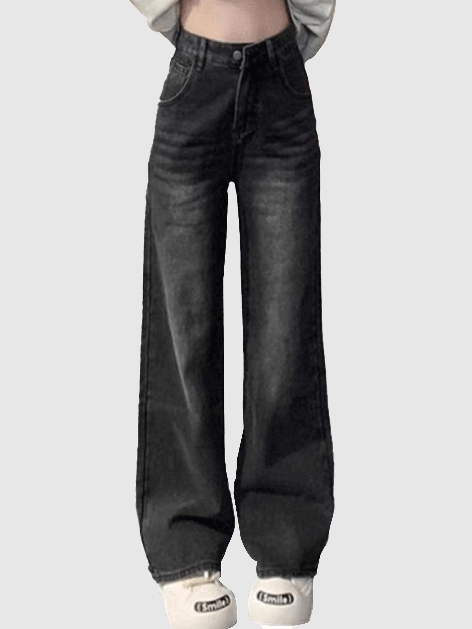 Women's Black Casual Regular Fit Solid Jeans