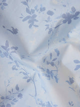Men's Blue Casual Relaxed Fit Printed Full Sleeves Shirt