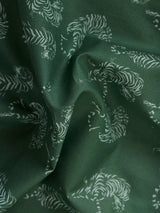 Men's Green Casual Relaxed Fit Printed Half Sleeves Shirt