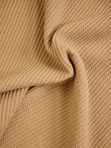 Men's Brown Casual Regular Fit Solid Half Sleeves Tshirt