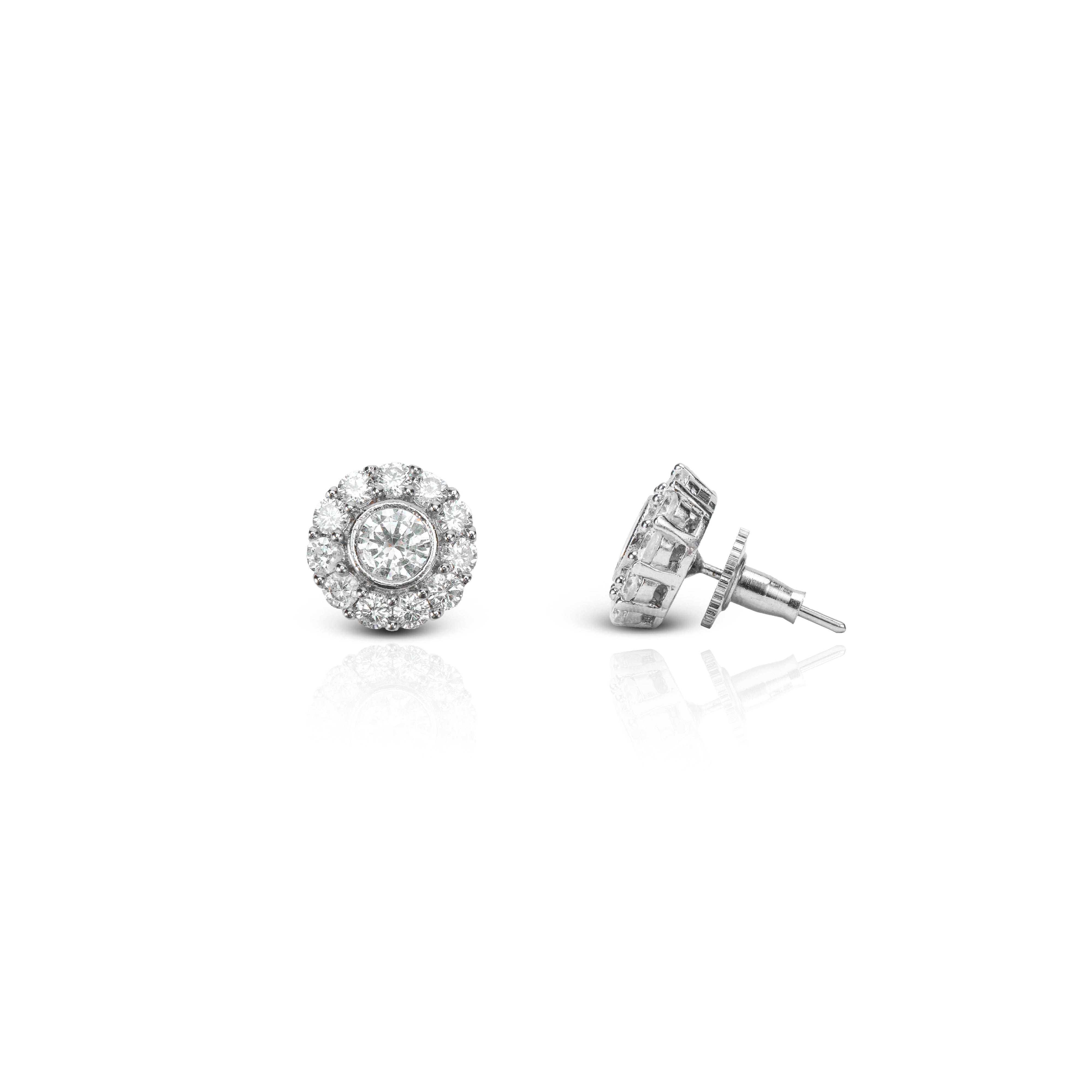 Women's Zircon Diana Stud Earrings