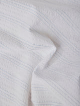 Men's White Casual Regular Fit Striped Full Sleeves Shirt