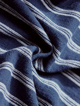 Men's Blue Casual Regular Fit Striped Half Sleeves Shirt