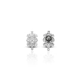 Women's Zirconia Floral Bouquet Stud Earrings