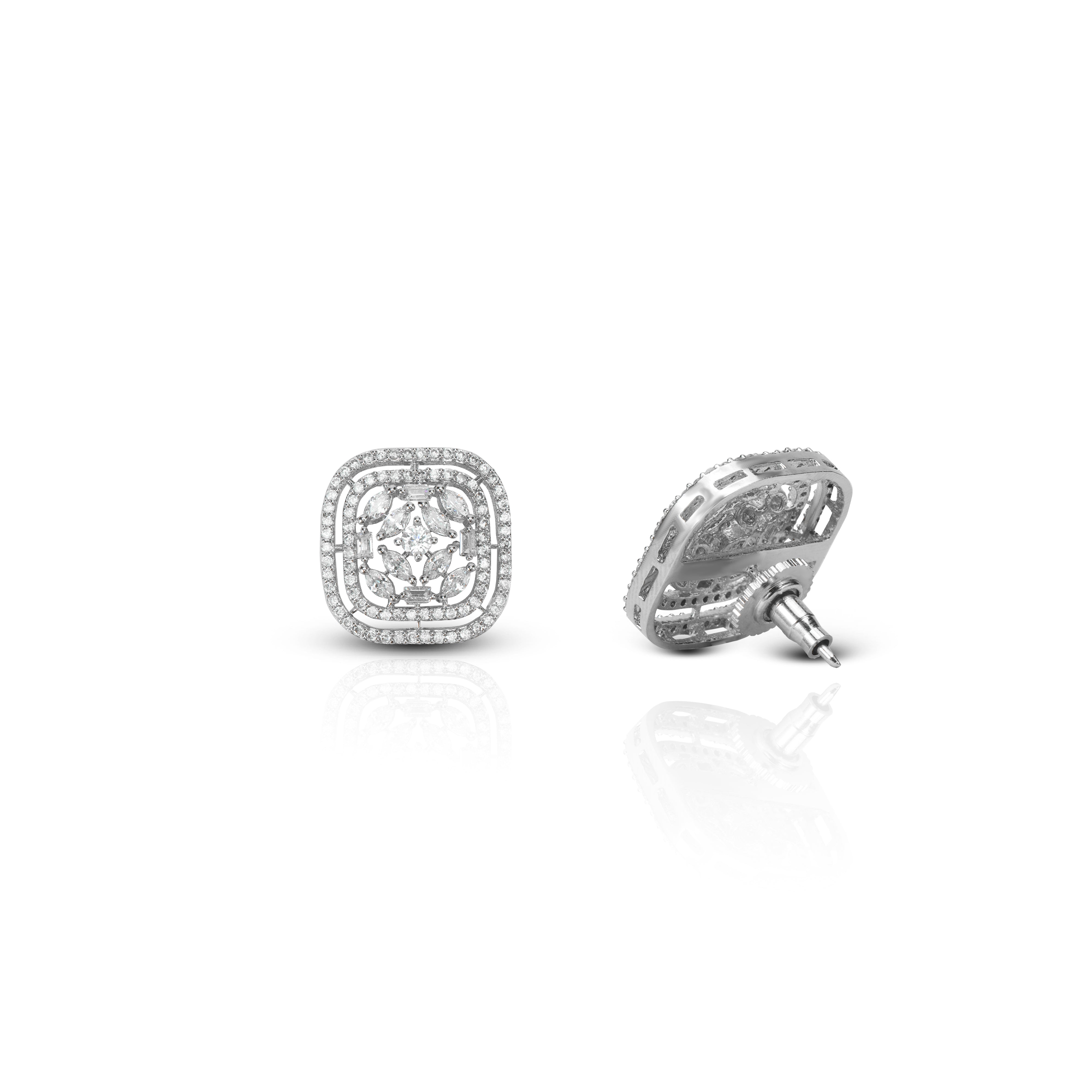 Women's Zirconia Orb Grace Earrings