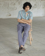 Men's Purple Casual Regular Fit Solid Trouser