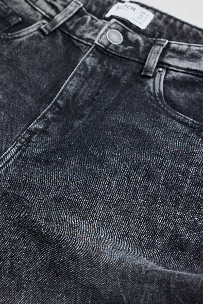 Men's Charcoal Grey Loose Fit Jeans