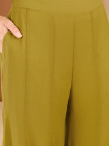 Women's Embellished V-Neck Top with Palazzos