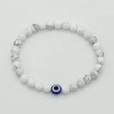 Men's Protective Evil Eye Natural Stone Band