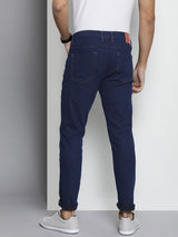 Men's Slim Fit Solid Mid Rise Stretchable Jeans