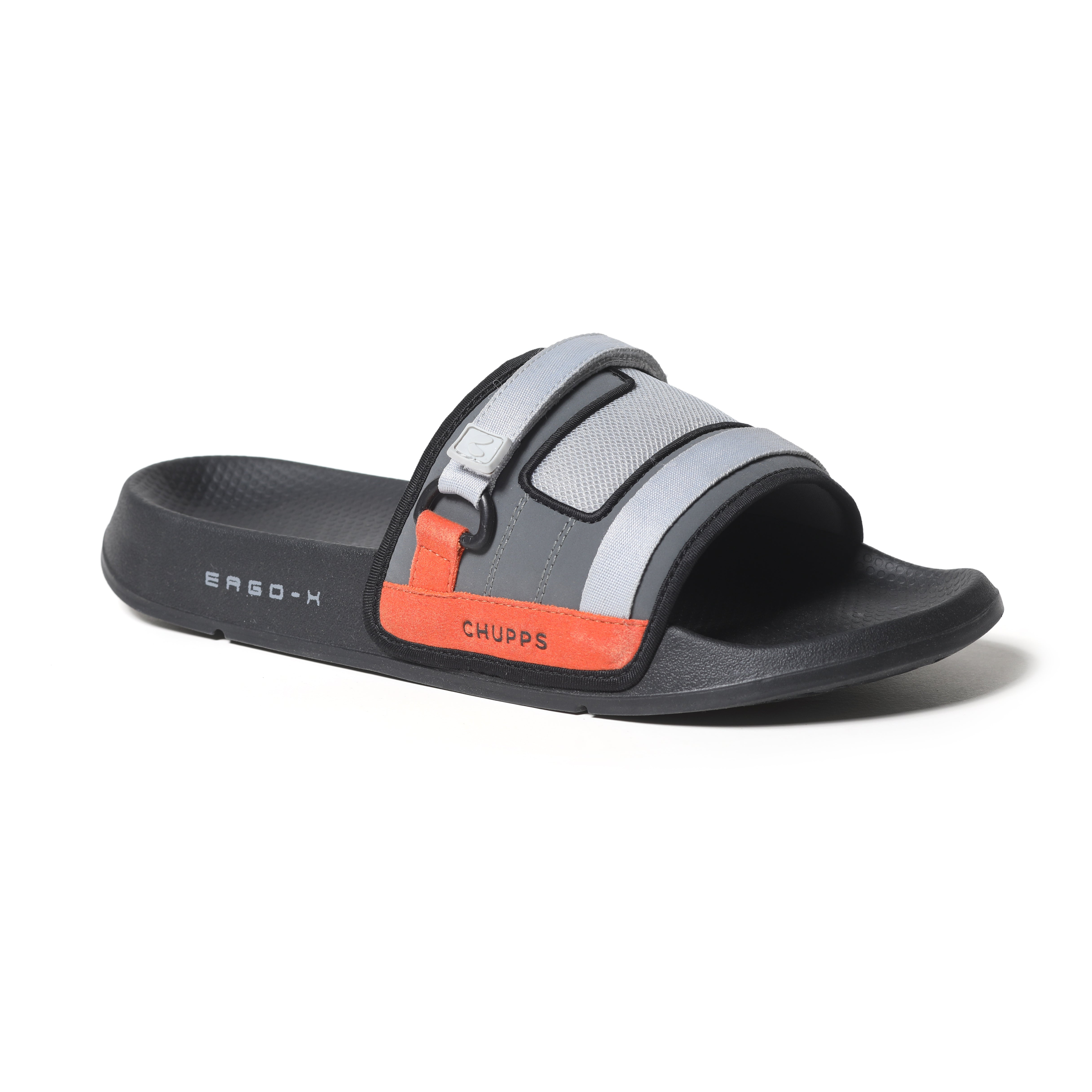 Women's Rebel Grey Round Toe Polyurethane Casual Slides