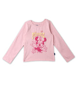 Girls Pink Casual Printed Tshirt