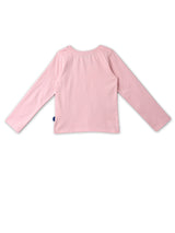 Girls Pink Casual Printed Tshirt