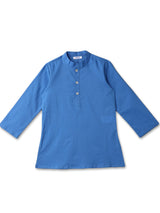 Boys Blue Casual Kurta with Waistcoat and Pant