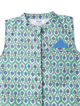 Boys Blue Casual Kurta with Waistcoat and Pant
