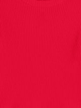 Girls Red Casual Solid Regular Fit Full Sleeves Tshirt