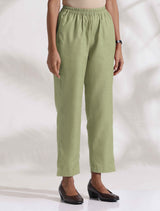 Women's Green Cotton Blend Co-ord Set