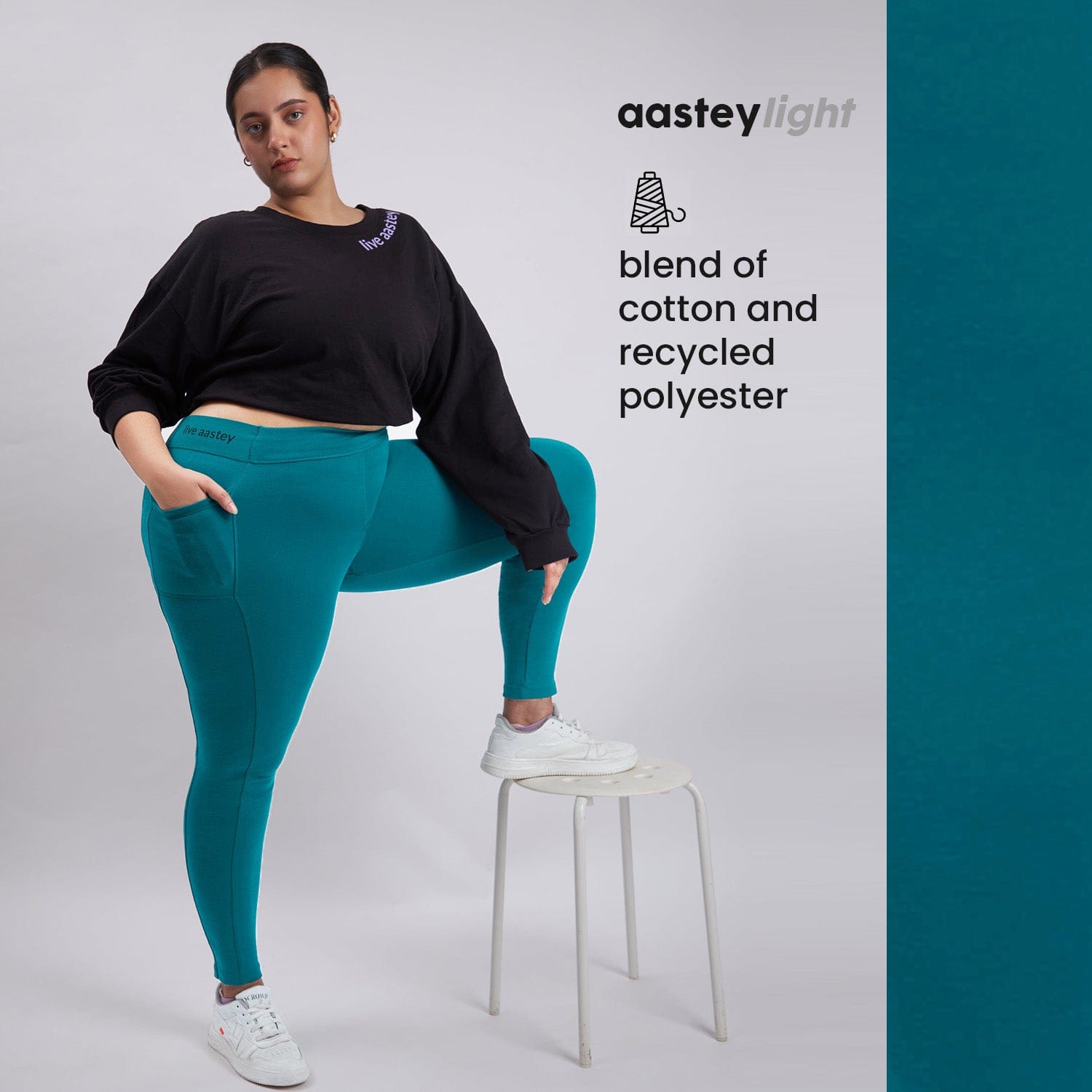 Women's Green Sports All Day Legging