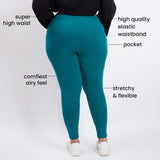 Women's Green Sports All Day Legging
