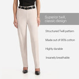 Women's Beige Formal Solid Pant
