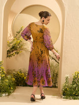 Women's Printed Midi Dress