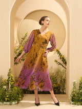 Women's Printed Midi Dress