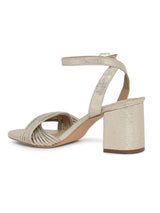 Women's Gold Casual PU Ankle Strap