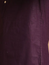 Men's Purple Festive Ethnic Full Sleeves Kurta