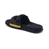 Women's Rebel Olive Black Round Toe Polyurethane Casual Slides