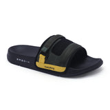 Women's Rebel Olive Black Round Toe Polyurethane Casual Slides